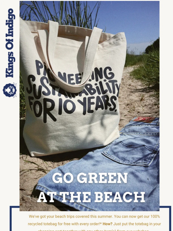 Go green at the beach