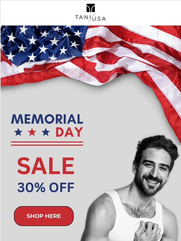 Memorial Day Sale: 30% off storewide