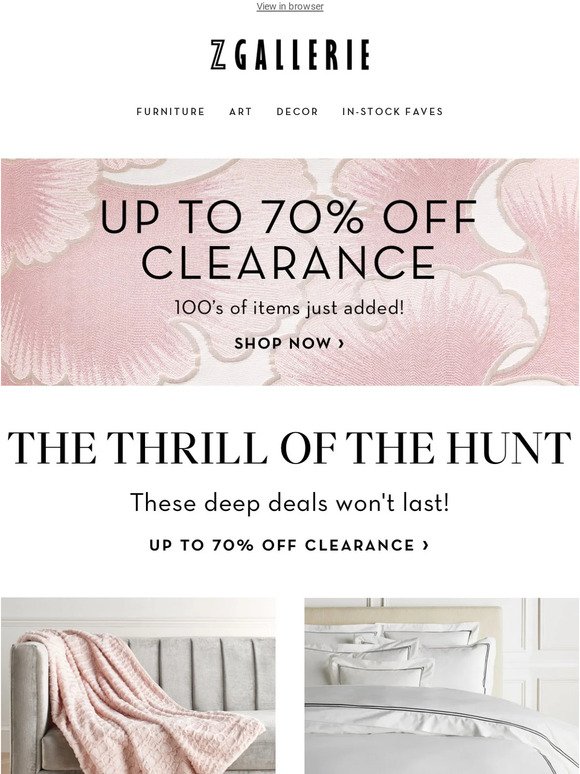 Up To 70% Off Clearance | Hundreds Of Items Added​