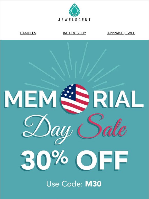 🇺🇸✨ Celebrate Memorial Day with Sparkling Savings! Enjoy 30% Off 💎🎉🌟