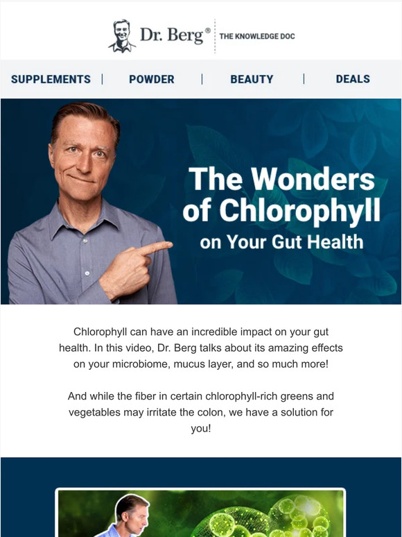 Dr Berg Enhance Your Gut Health with Chlorophyll Today! Milled