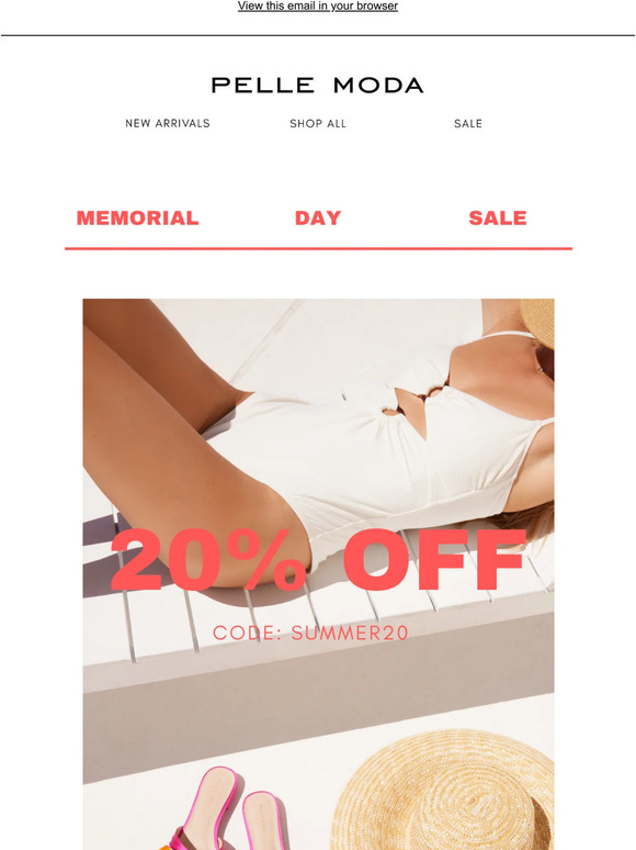 20% OFF Memorial Day Sale Starts NOW☀️ 🍉