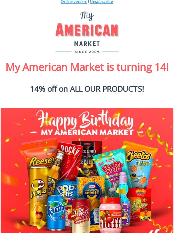 14% off everything!