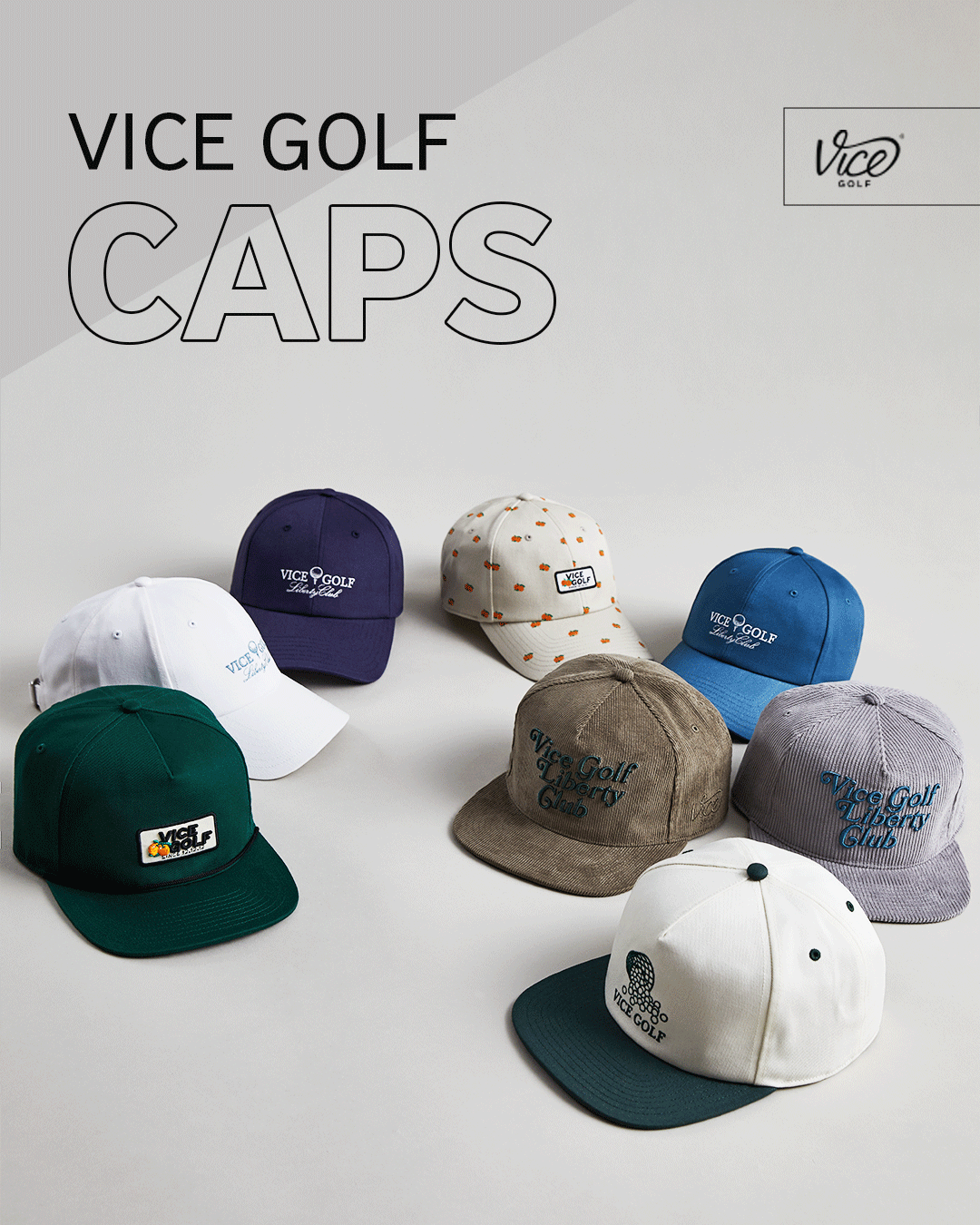 Vice Golf VICE GOLF HATS Brimming With Potential Milled