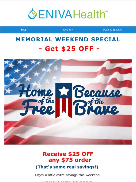 💰$25 OFF Your Order! Memorial Weekend SALE.💰