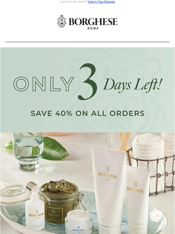Save 40% Off Any Size Order