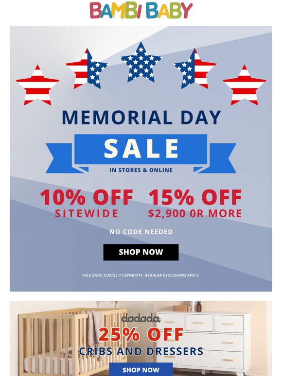 🚨 10% OFF SITEWIDE Ends Soon! | Memorial Day Sale