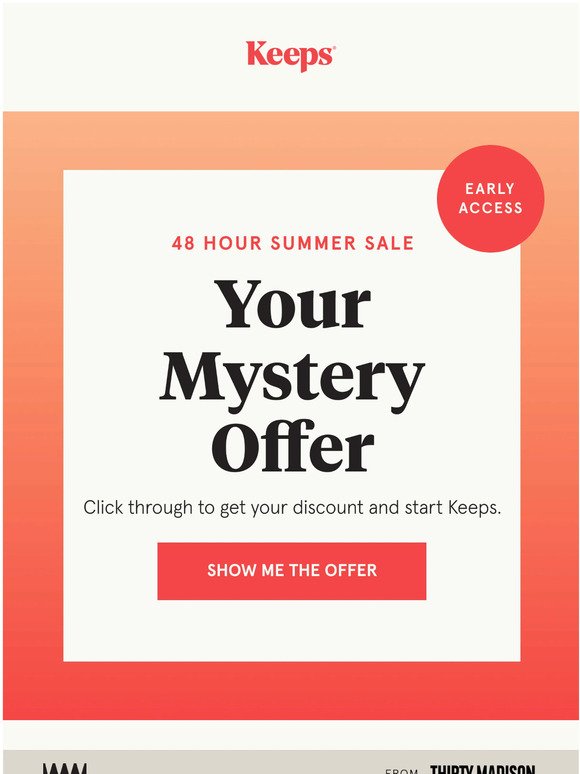 Your mystery offer is here