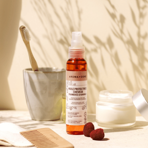 Huile protectrice cheveux Framboise & Karanja BIO