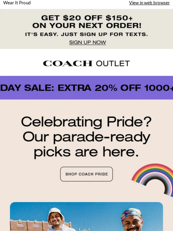 Coach Outlet Tick Tock Deals: Up to 70% off bags, apparel, wallets