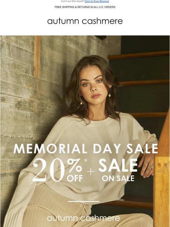 Memorial Day Sale + SALE ON SALE