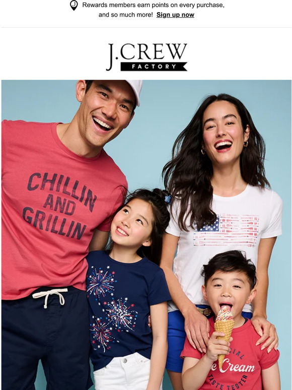 J.Crew Factory: Your luck's running out on EXTRA 50% OFF CLEARANCE | Milled