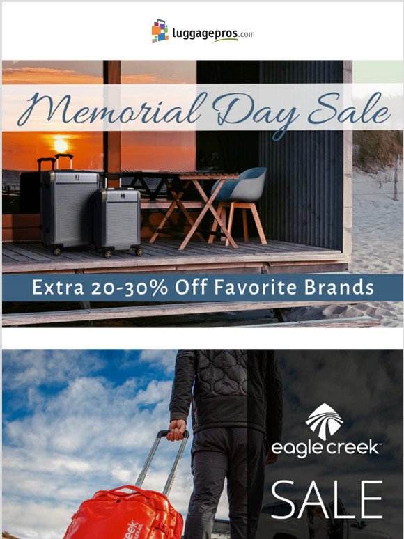 Memorial Day Luggage Sale - this weekend only! 🎆