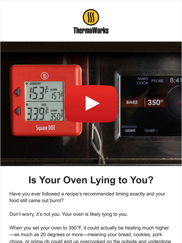 ThermoWorks How to Check Your Oven Temperature with Square DOT Milled