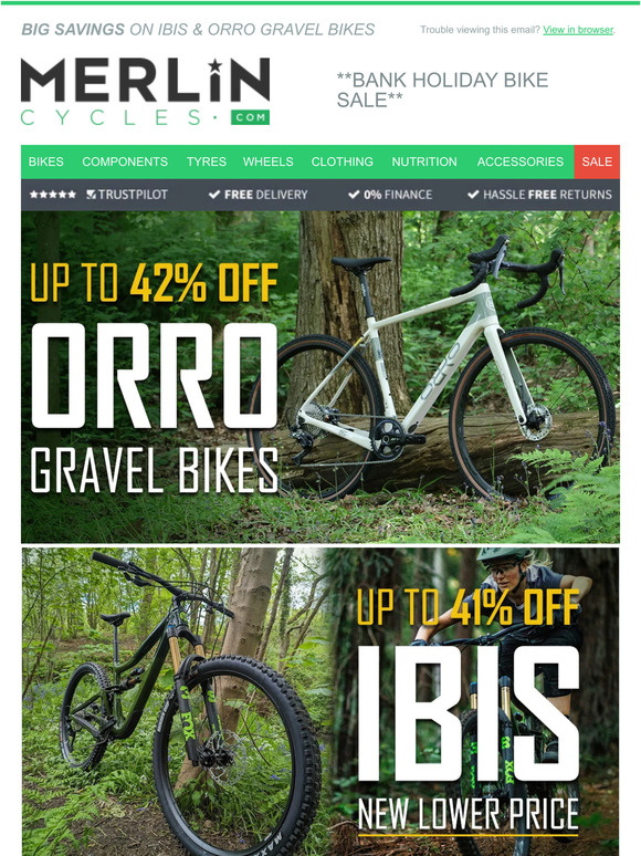 **BANK HOLIDAY BIKE SALE**