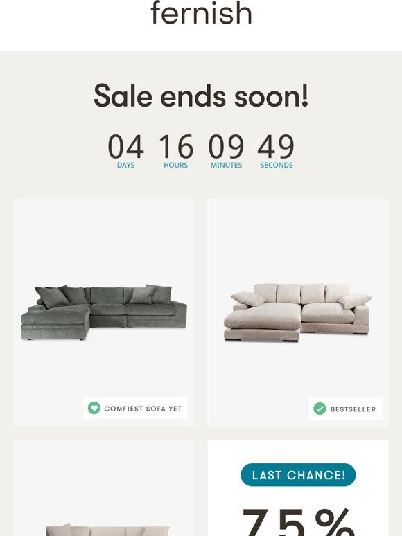 Sale ending soon! 🏃‍♂️