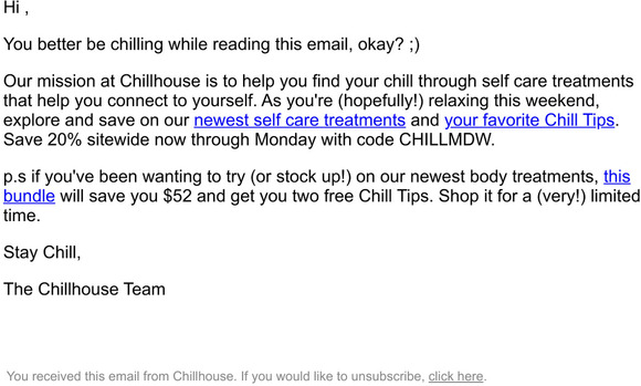 Get Two Free Chill Tips this Weekend Only!