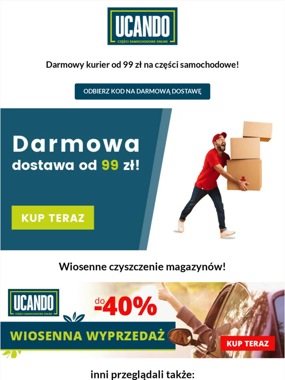 📦 Weekend darmowej dostawy na Ucando 📦