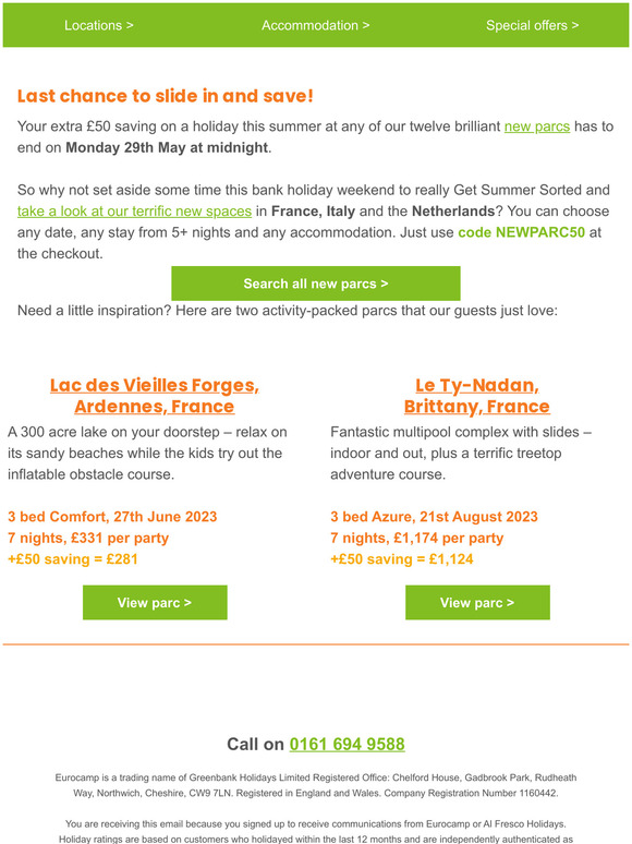 Only three days left to save an extra £50
