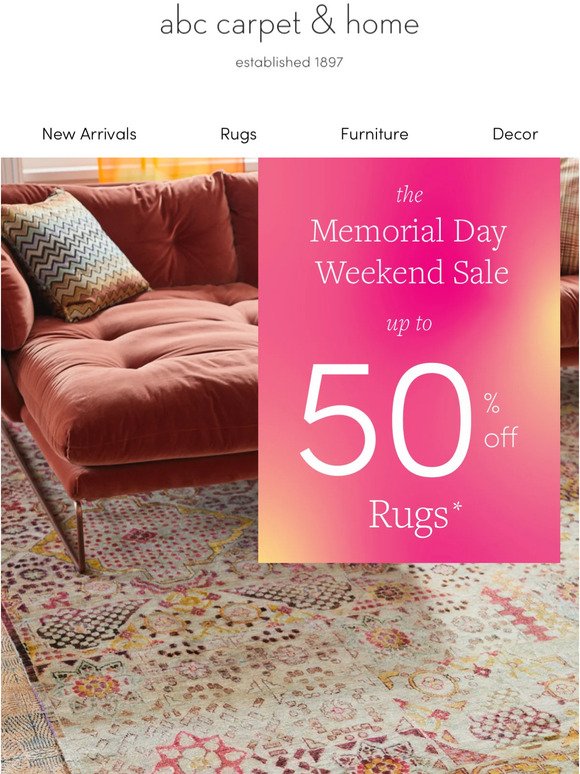Up To 50% Off Rugs