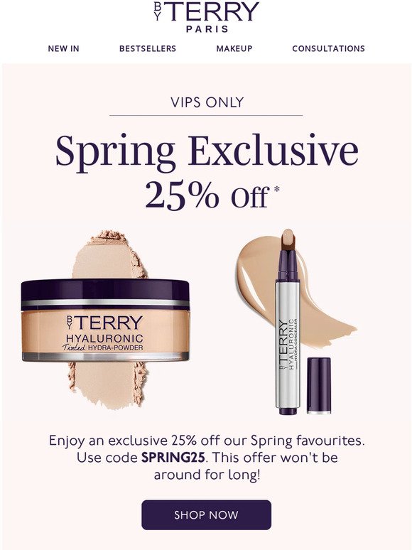 25% Off our Spring Favourites
