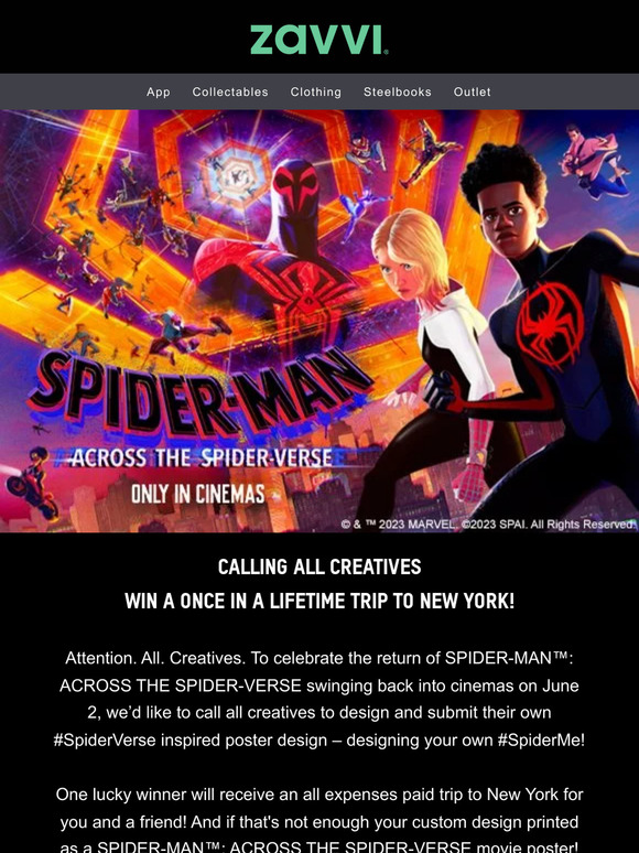 WIN A ONCE IN A LIFETIME TRIP TO NEW YORK WITH SPIDER-MAN™: ACROSS THE SPIDER-VERSE!