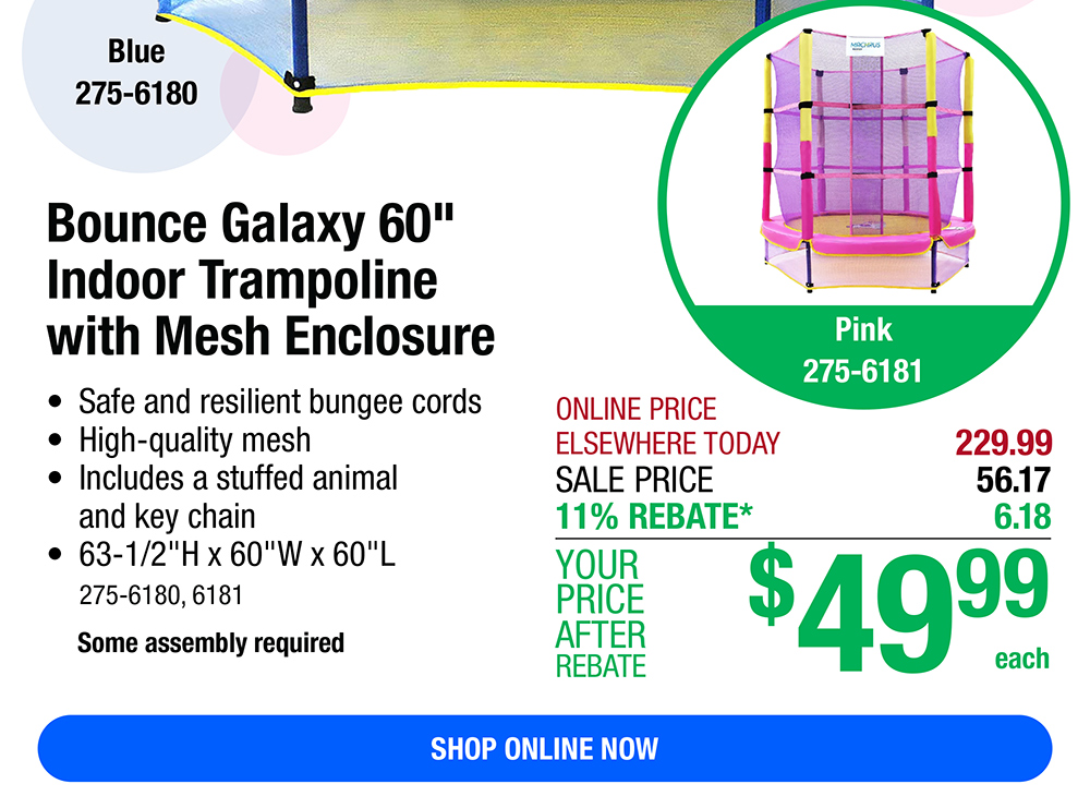 Menards Indoor Trampoline ONLY 49.99!! Milled