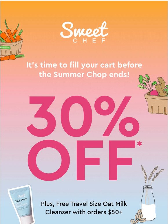 30% off SITEWIDE is *on*