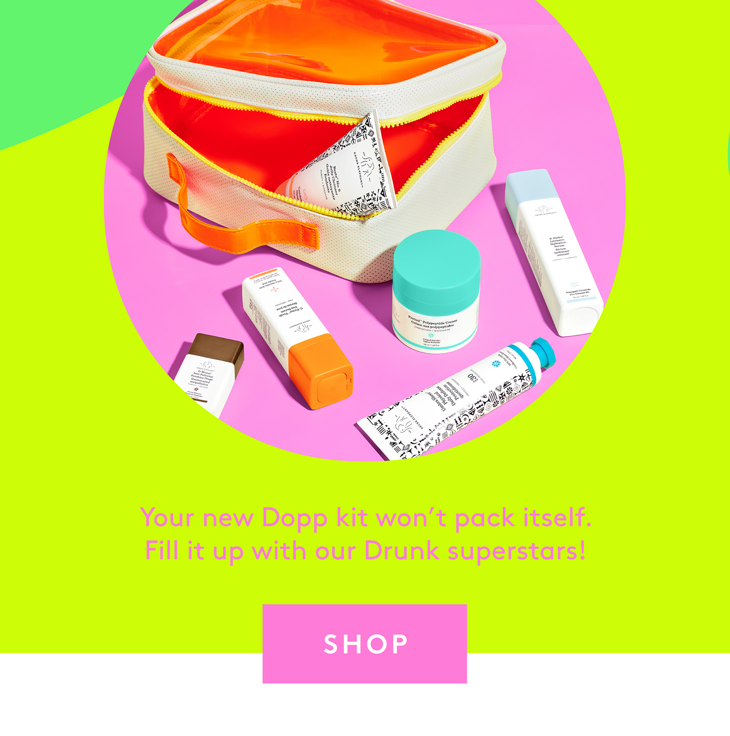 Drunk Elephant Skincare Dopp everything Milled