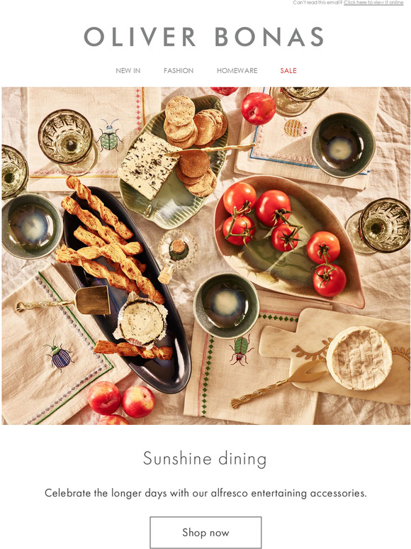 Outdoor entertaining is here​