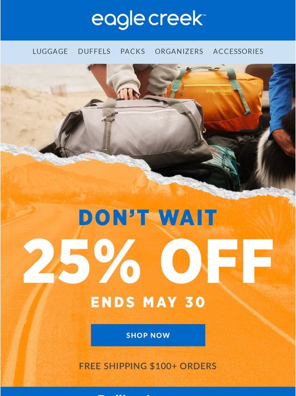 Don't Wait, 25% off!