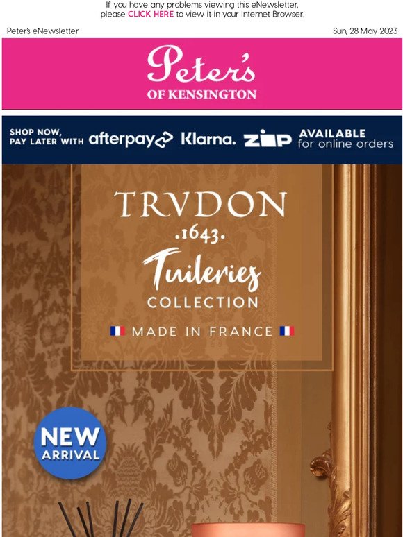 New Trudon, Re-stock of Georg Jensen & Alessi and New Range of Anolon Bakeware
