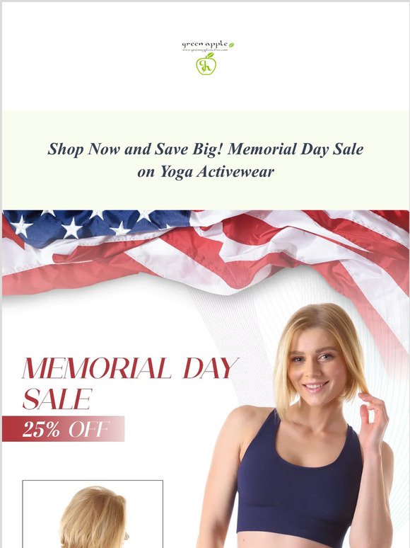 Celebrate Memorial Day with Our Exclusive Yoga Activewear Sale! | Get 25% Off