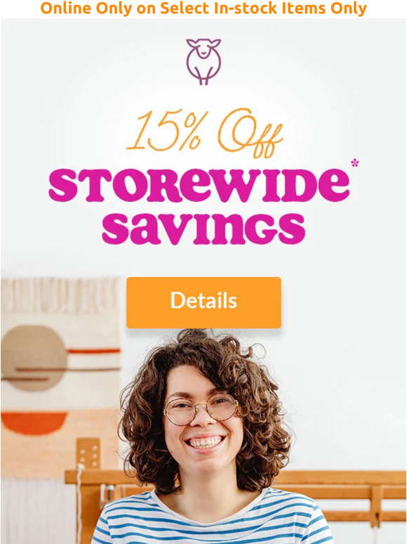 Enjoy 15% off today 🌟