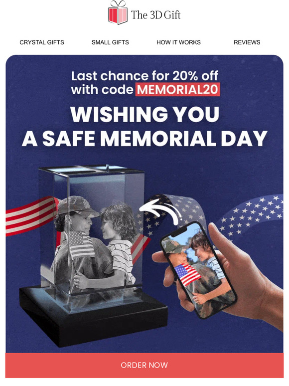 Memorial Day Weekend Flash Sale: 20% off 🇺🇸