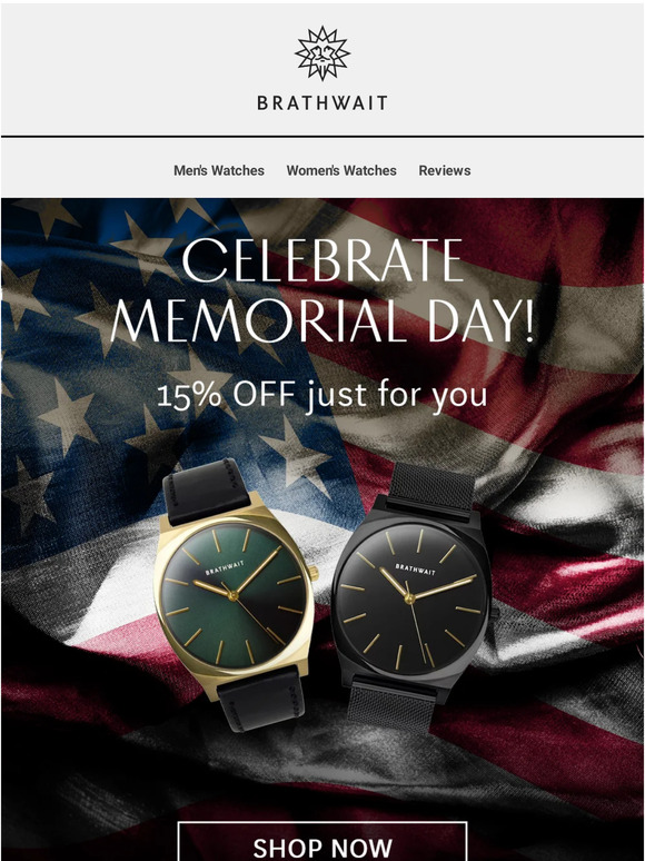 Celebrate Memorial Day in Style with Brathwait!