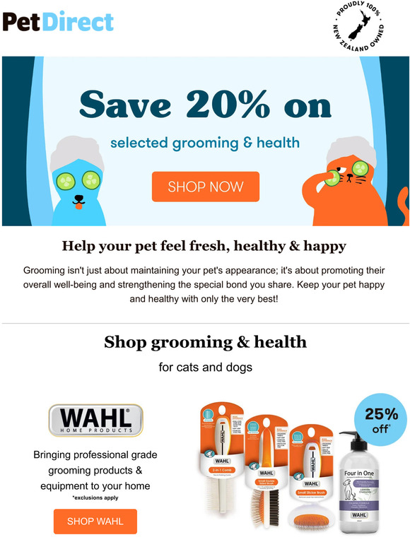 Pet Direct NZ Keep your furry friends feeling furtastic & save 20 on