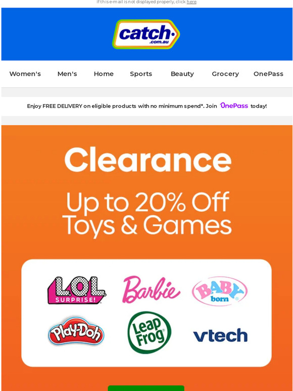 🪀 It's PLAYTIME! Toys & Games up to 20% off
