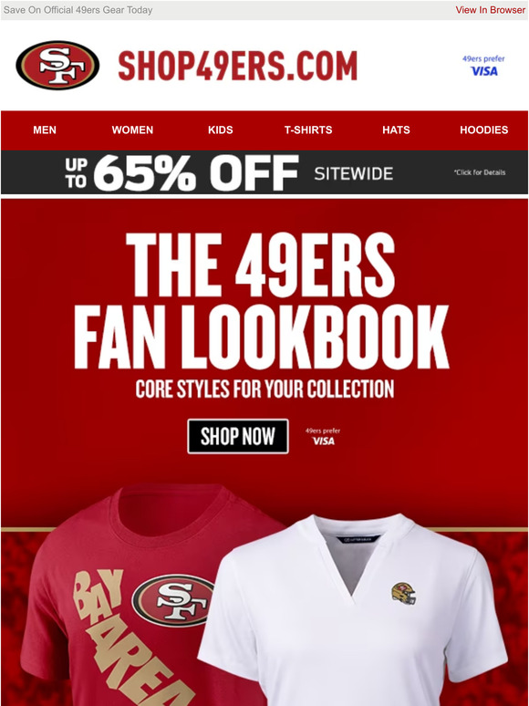 San Francisco 49ers Team Shop: Personalize Your 49ers Fandom +