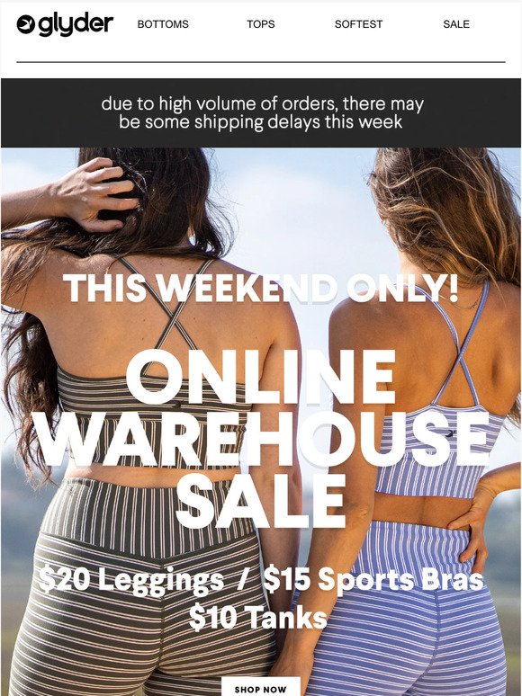 Online Warehouse Sale - Almost Over!