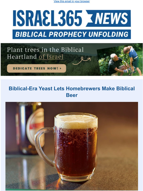 Biblical-Era Yeast Lets Homebrewers Make Biblical Beer and Today's Top Stories