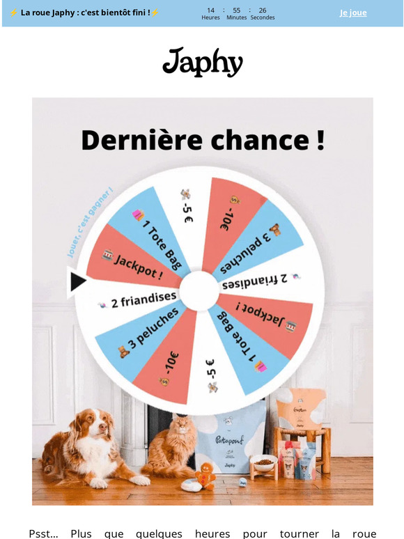 ⏰ Plus que quelques heures pour tourner la roue