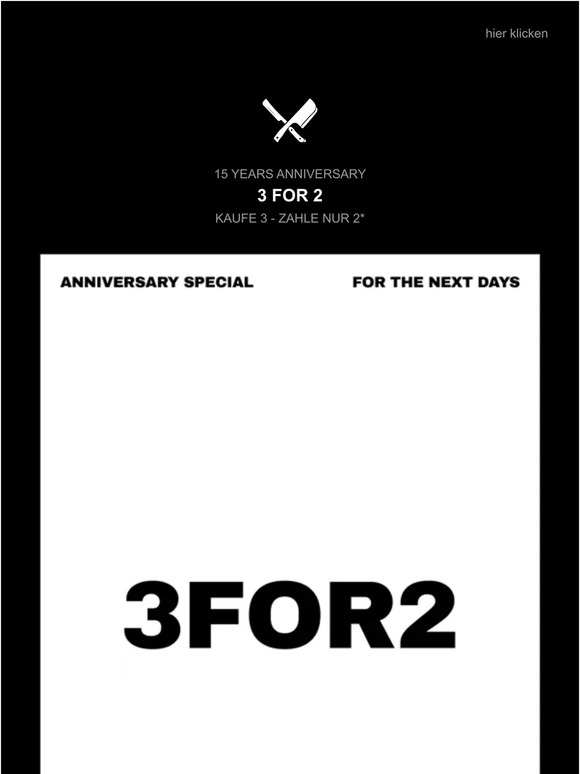 3 For 2 | Anniversary Special