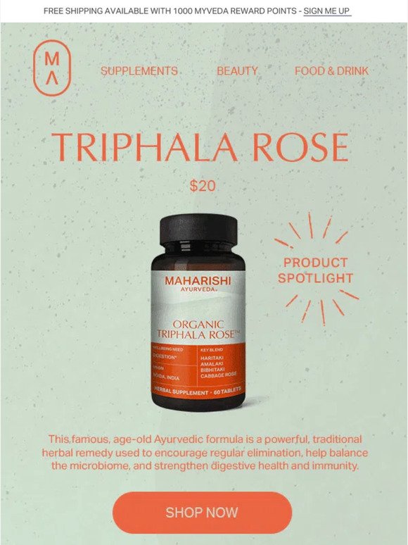 🔥Triphala Rose: The Microbiome Booster🔥
