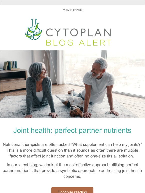 Joint health: perfect partner nutrients