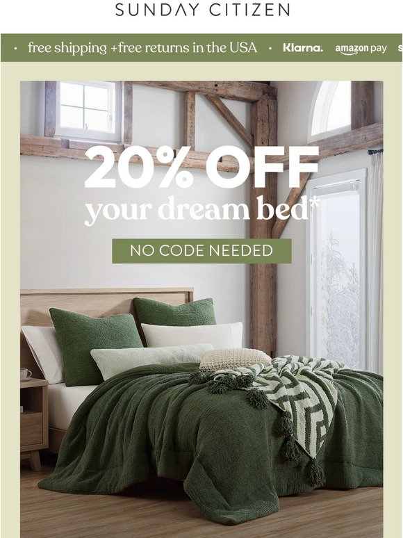 Up to 40% OFF dreamy bedroom looks ✨