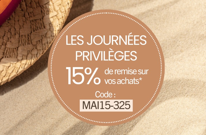 Remise 15 % mai