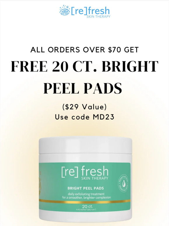 Get Bright Skin Peel Pads...On Us!
