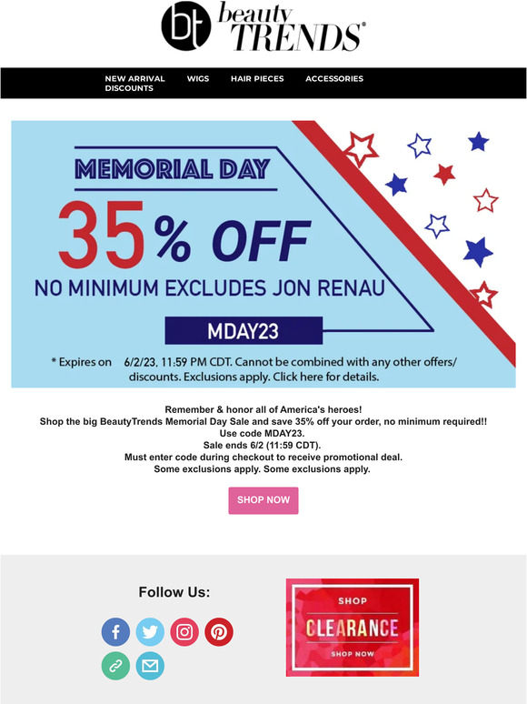 OUR HUGE MEMORIAL DAY SALE!!!