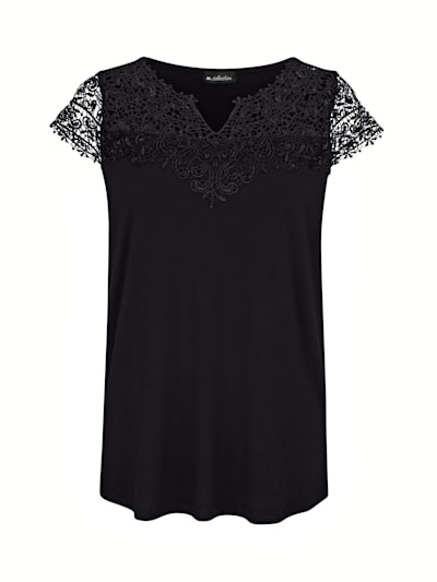 Shirttop mit Spitze